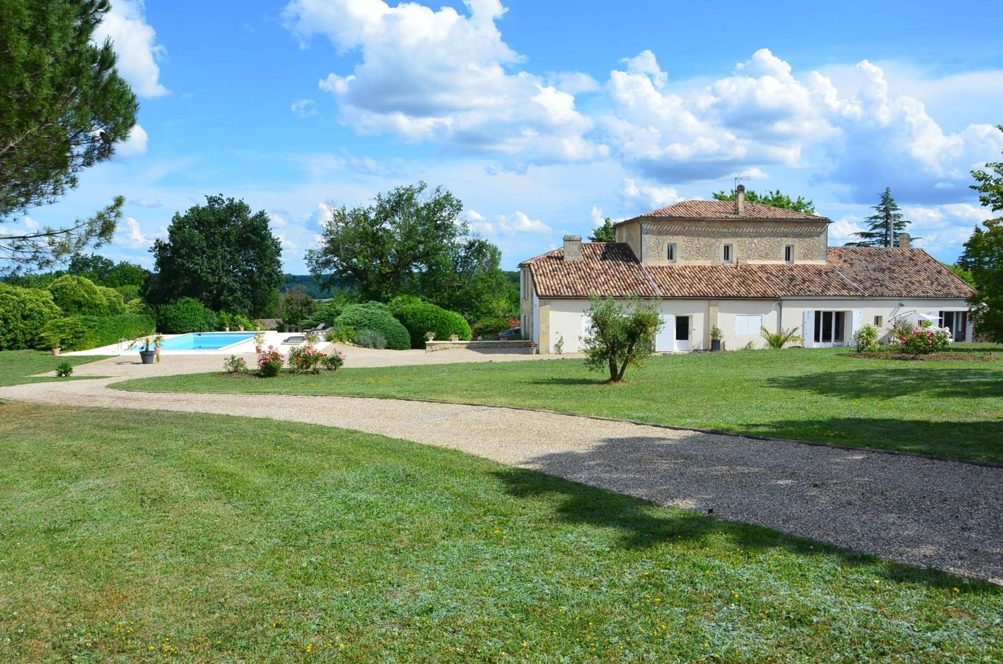 La Gentilhommiere Bed & Breakfast Saint-Aubin-de-Branne Luaran gambar